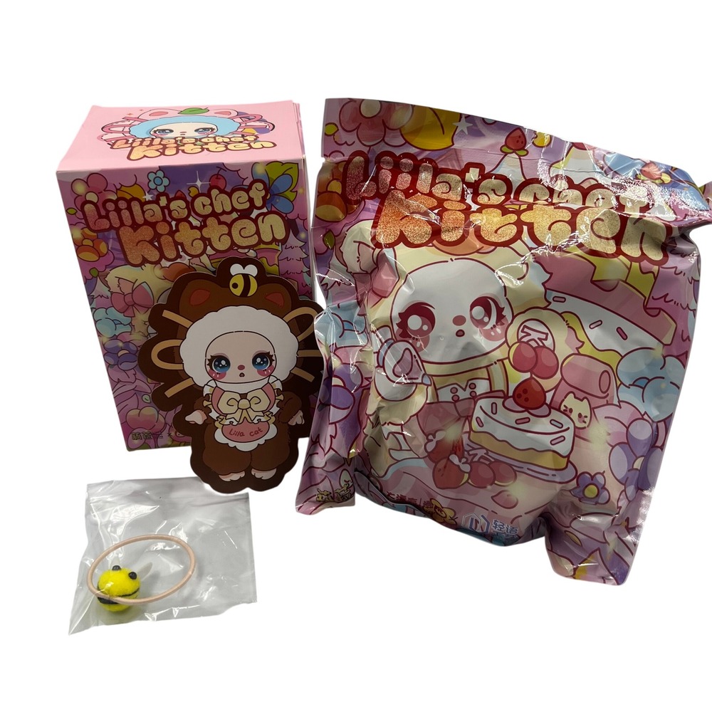 Liila Chef Kitten Chocolate Hug Roll Plush Pendant Confirmed Blind Box Figure